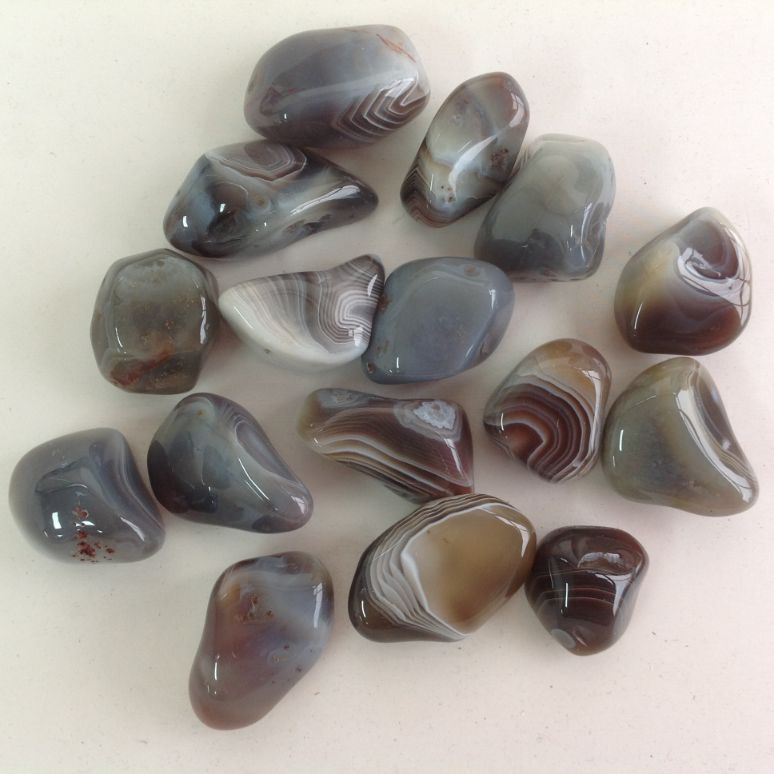 Botswana Agate - Tumbled - 200gms Botswana Agate - Tumbled - 200gms